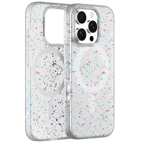Coverzs Coverzs iPhone 15 Pro gerecycled MagSafe hoesje (wit)