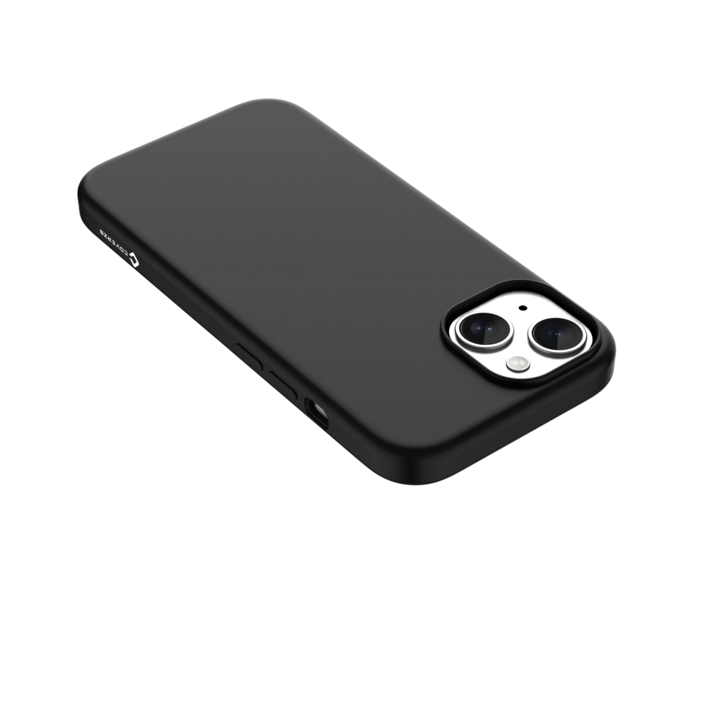 Coverzs Coverzs iPhone 15 Plus liquid siliconen MagSafe hoesje (zwart)