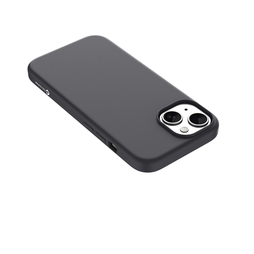 Coverzs Coverzs iPhone 15 Plus liquid siliconen MagSafe hoesje (grijs)