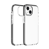 Coverzs iPhone 15 Plus transparant shockproof hoesje (zwart)