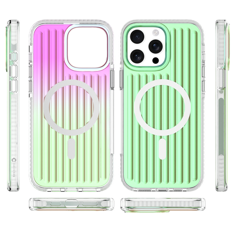 Coverzs Coverzs iPhone 15 Pro Max Gradient MagSafe hoesje (groen)