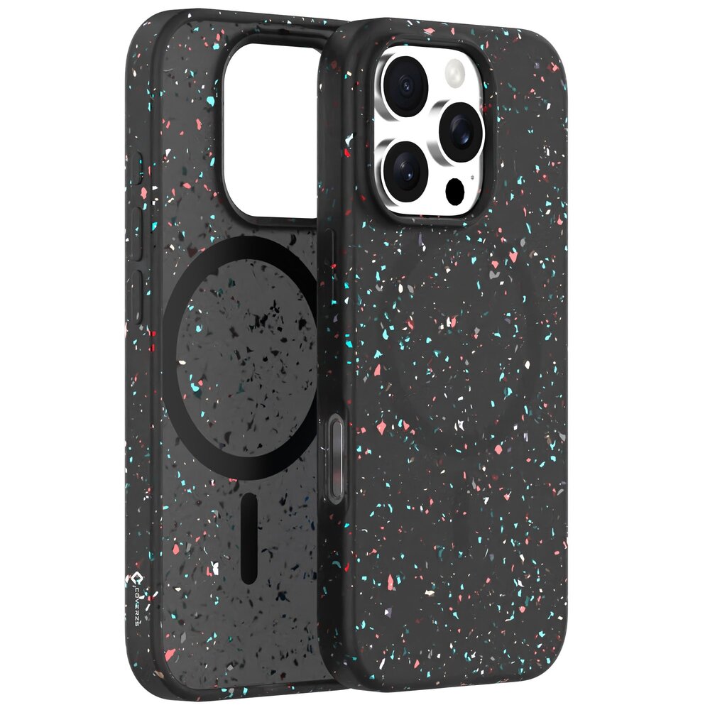 Coverzs Coverzs iPhone 16 Pro gerecycled MagSafe hoesje (zwart)