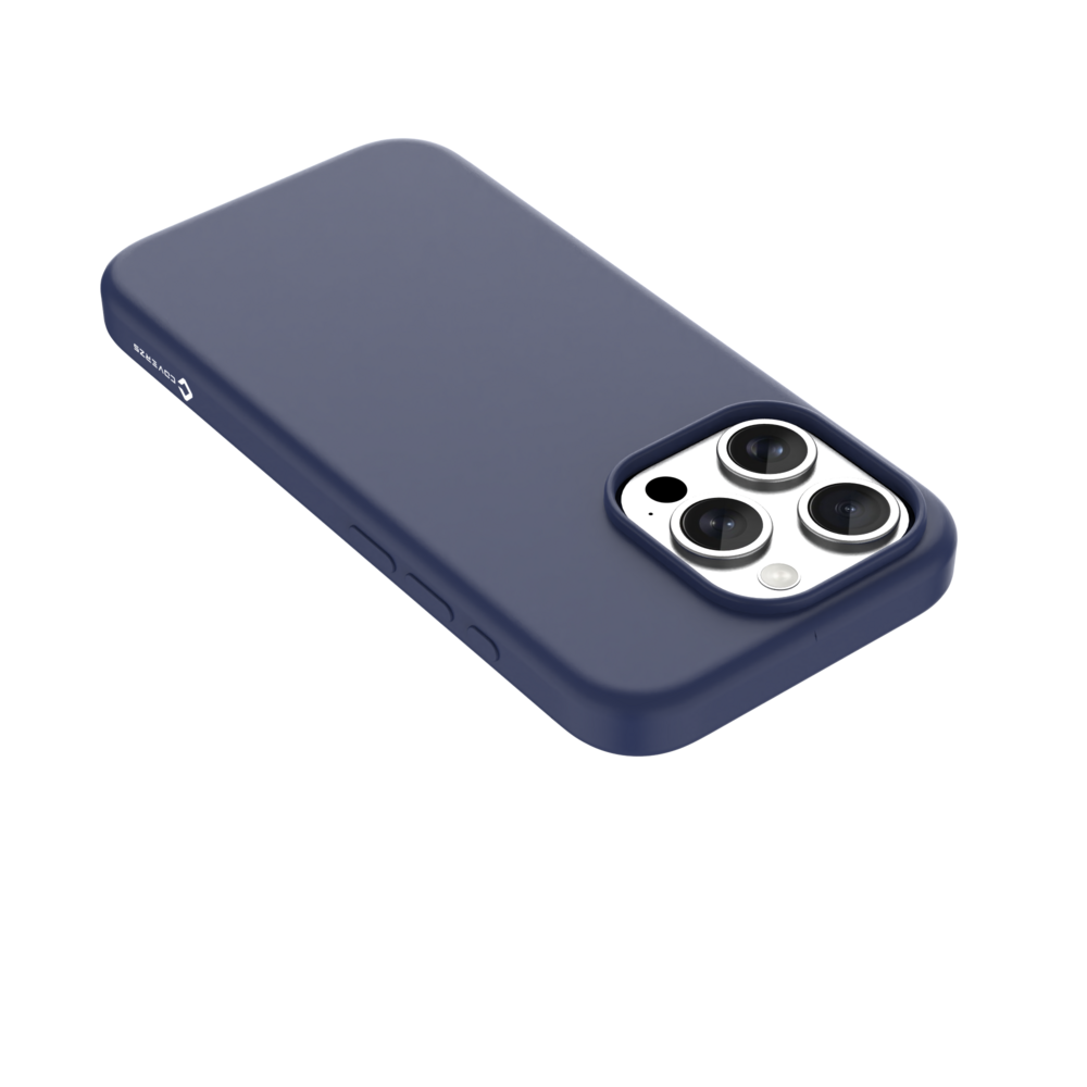 Coverzs Coverzs iPhone 16 Pro Max liquid siliconen MagSafe hoesje (blauw)