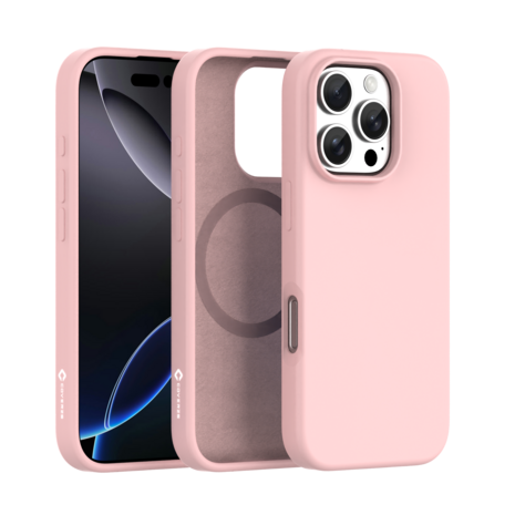 Coverzs Coverzs iPhone 16 Pro Max liquid siliconen MagSafe hoesje (roze)