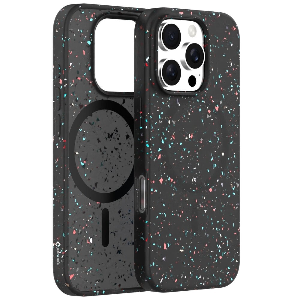 Coverzs Coverzs iPhone 16 Pro Max gerecycled MagSafe hoesje (zwart)