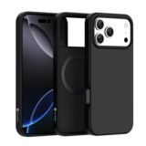 Coverzs iPhone 17 Pro Max liquid siliconen MagSafe hoesje (zwart)