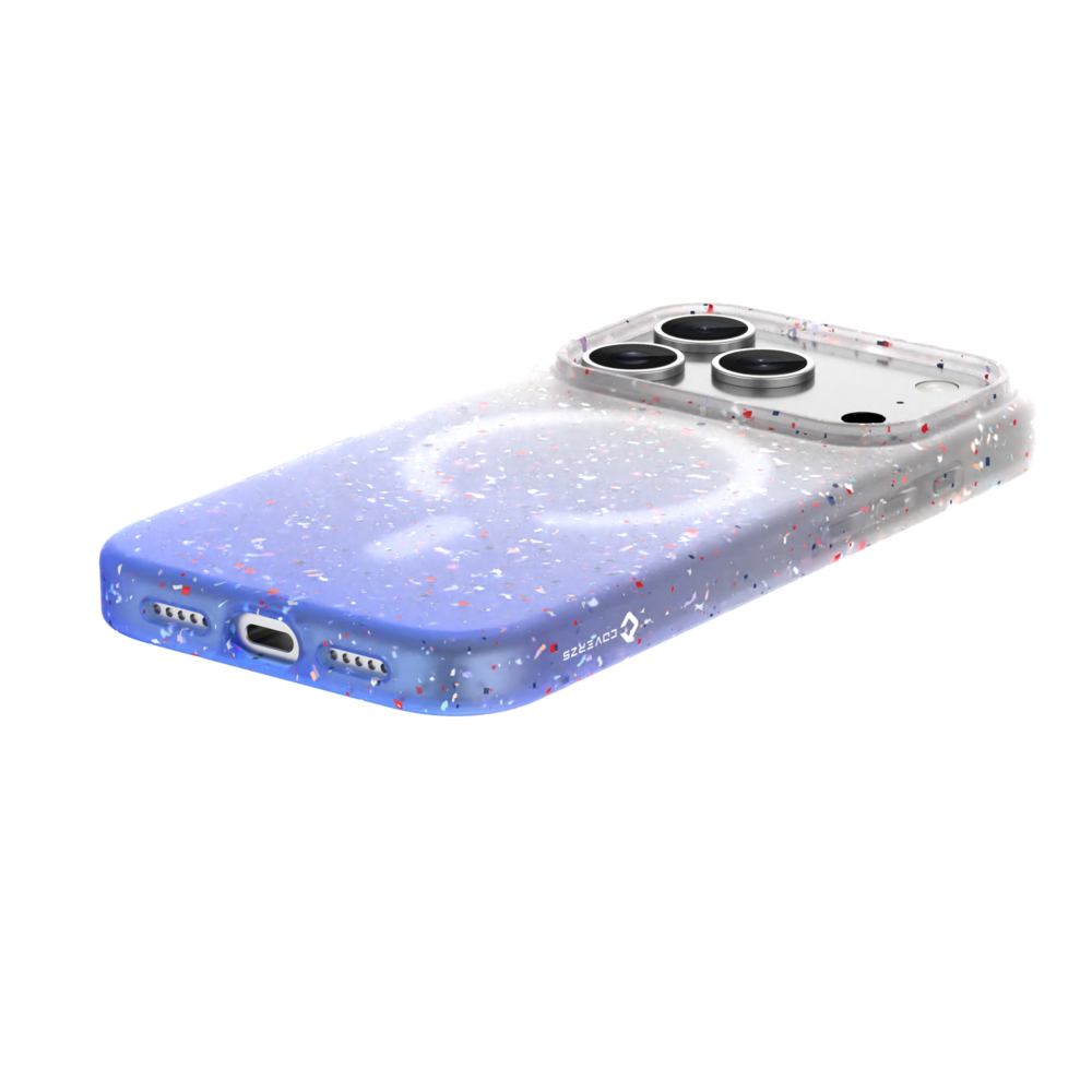 Coverzs Coverzs iPhone 17 Pro Max gerecycled MagSafe hoesje (blauw)