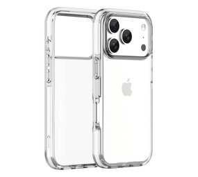 Coverzs iPhone 17 Pro Max transparant shockproof hoesje (wit) Coverzs iPhone 17 Pro Max transparant shockproof hoesje (wit)