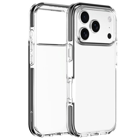 Coverzs Coverzs iPhone 17 Pro Max transparant shockproof hoesje (zwart)
