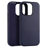Coverzs Coverzs iPhone 14 Pro luxe leren MagSafe case (donkerblauw)