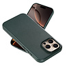 Coverzs Coverzs iPhone 16 Pro Max luxe leren MagSafe case (donkergroen)