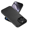 Coverzs Coverzs iPhone 16 Pro Max luxe leren MagSafe case (zwart)