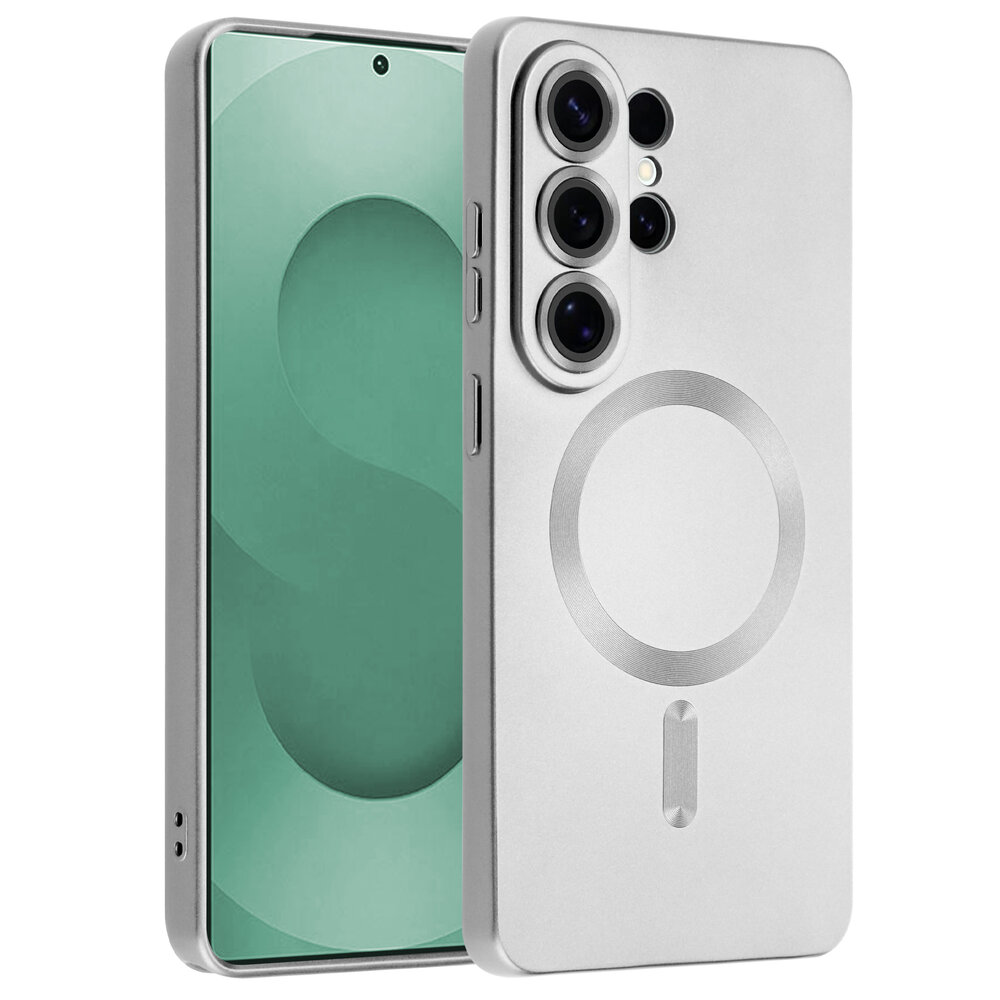 ShieldCase® ShieldCase Samsung Galaxy S26 Ultra MagSafe hoesje met lens protectie (zilver)