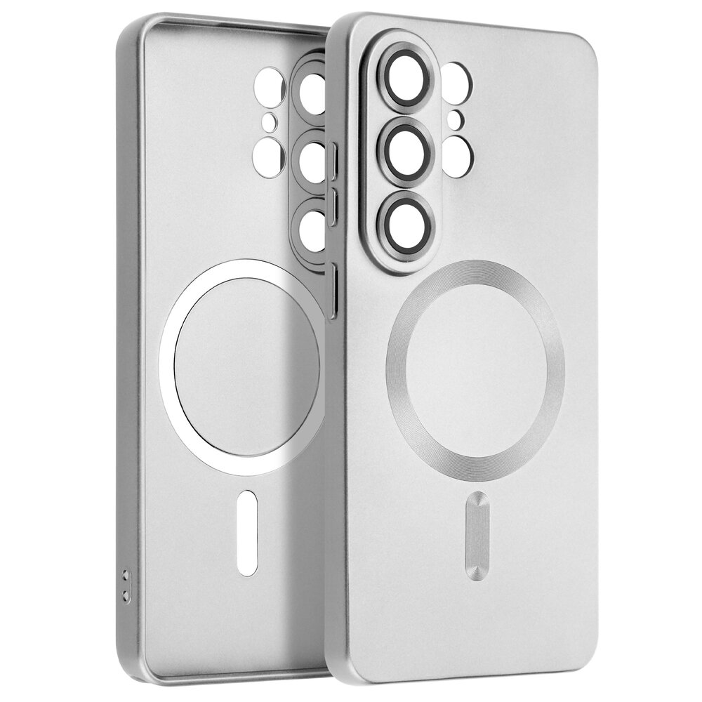 ShieldCase® ShieldCase Samsung Galaxy S26 Ultra MagSafe hoesje met lens protectie (zilver)