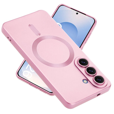 ShieldCase® ShieldCase Samsung Galaxy S26 Plus MagSafe hoesje met lens protectie (roze)