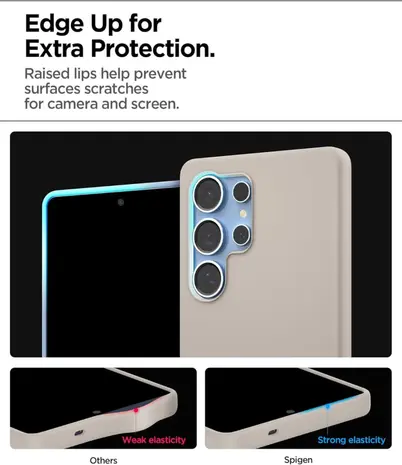 Spigen Spigen Samsung Galaxy S25 Ultra Silicone Fit MagFit  hoesje (titanium)