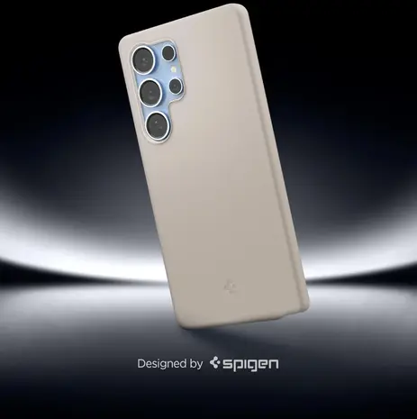 Spigen Spigen Samsung Galaxy S25 Ultra Silicone Fit MagFit  hoesje (titanium)
