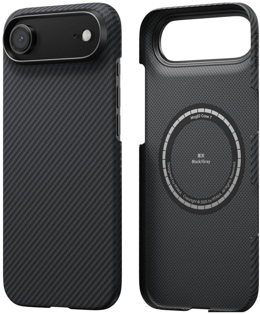 Pitaka Pitaka iPhone Air Ultra Slim MagSaf hoesje (zwart) Pitaka Pitaka iPhone Air Ultra Slim MagSaf hoesje (zwart)