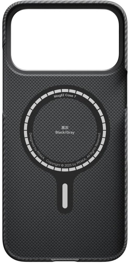 Pitaka Pitaka iPhone 17 Pro Max hoesje Ultra Slim MagSafe (zwart)