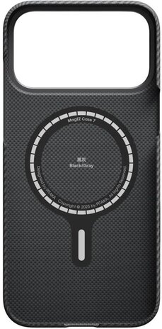 Pitaka Pitaka iPhone 17 Pro Max hoesje Ultra Slim MagSafe (zwart)