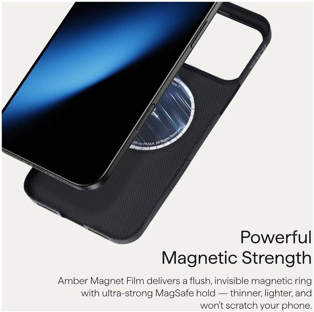 Pitaka Pitaka iPhone 17 Pro Max hoesje Ultra Slim MagSafe (zwart)