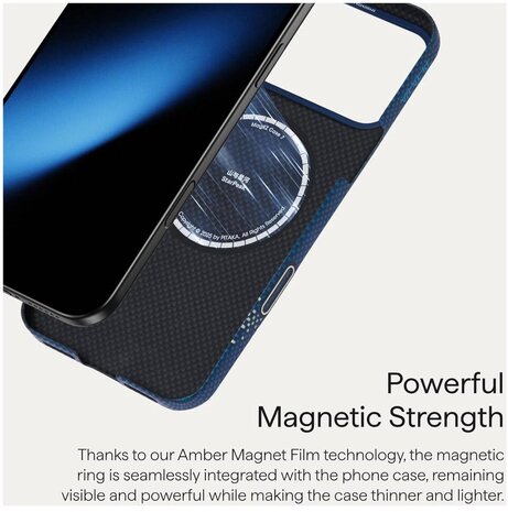 Pitaka Pitaka iPhone 17 Pro Ultra Slim MagSafe hoesje (blauw) Pitaka Pitaka iPhone 17 Pro Ultra Slim MagSafe hoesje (blauw)