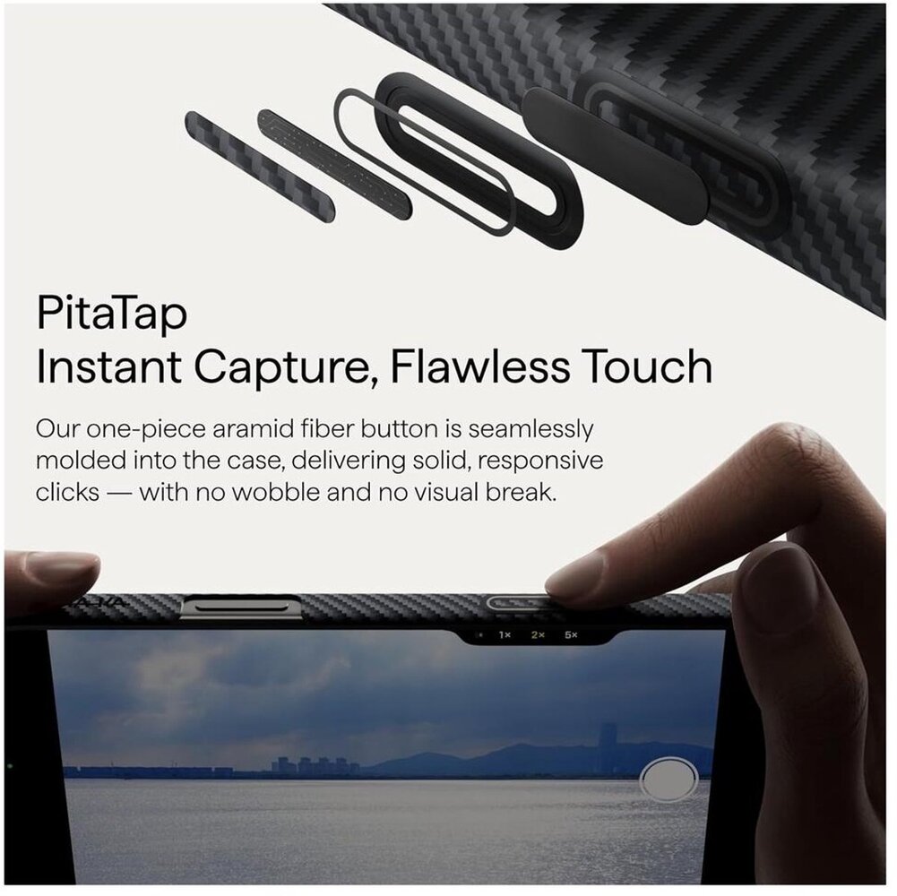 Pitaka Pitaka iPhone 17 Ultra Slim MagSafe Pro hoesje (zwart)