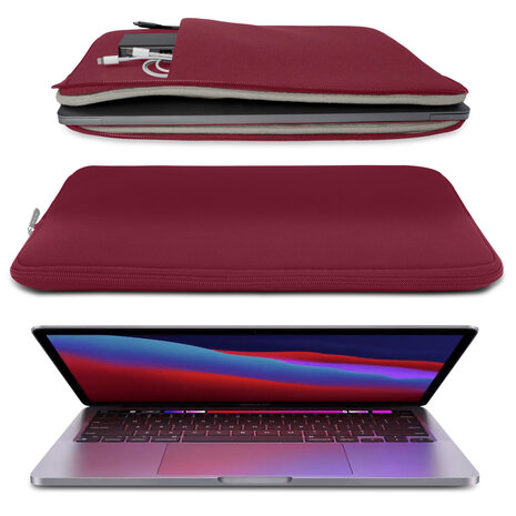 Coverzs Coverzs Laptophoes 13 Inch (bordeaux)