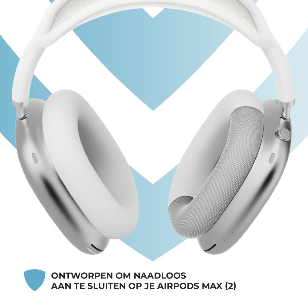 ShieldCase® ShieldCase Airpods Max siliconen oorkussens (wit)