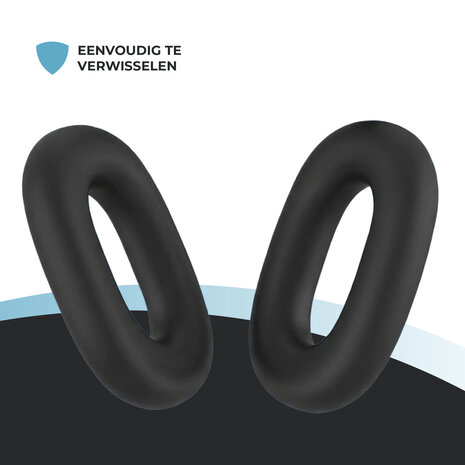 ShieldCase® ShieldCase Airpods Max siliconen oorkussens (zwart)