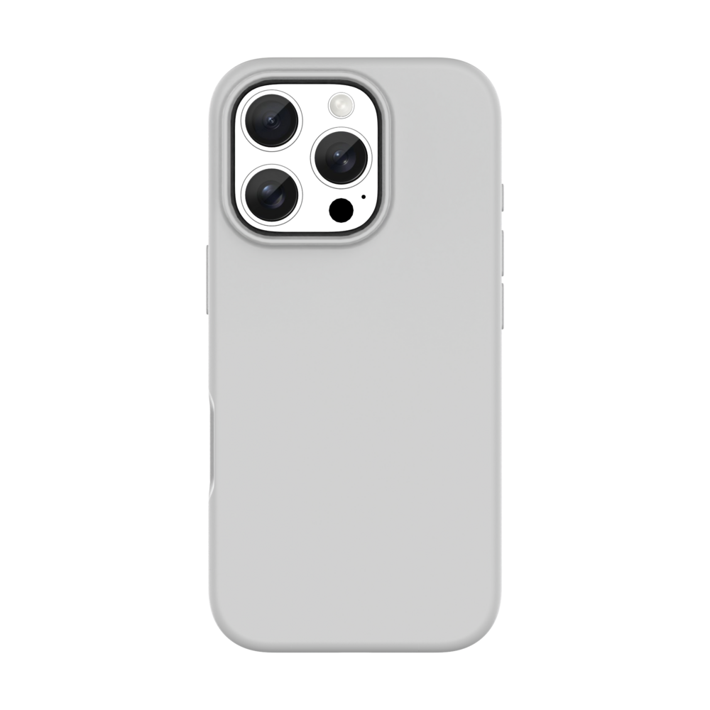 Coverzs Coverzs iPhone 16 Pro liquid siliconen MagSafe hoesje (grijs)