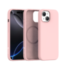 Coverzs Coverzs iPhone 15 Plus liquid siliconen MagSafe hoesje (roze)