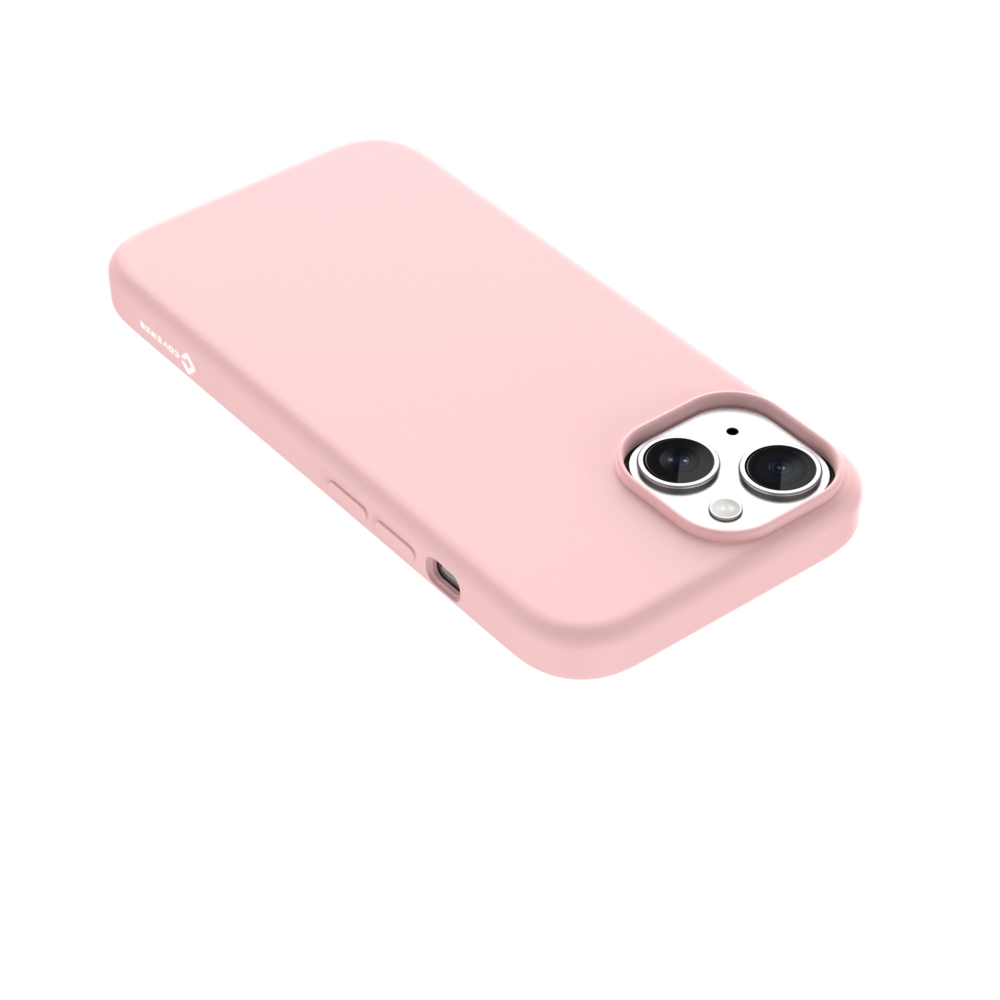 Coverzs Coverzs iPhone 15 Plus liquid siliconen MagSafe hoesje (roze)