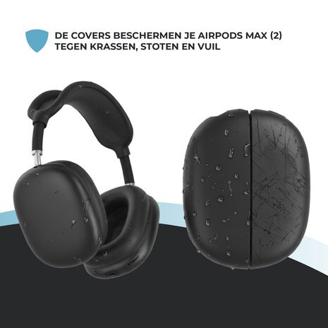 ShieldCase® ShieldCase Airpods Max siliconen covers (zwart)