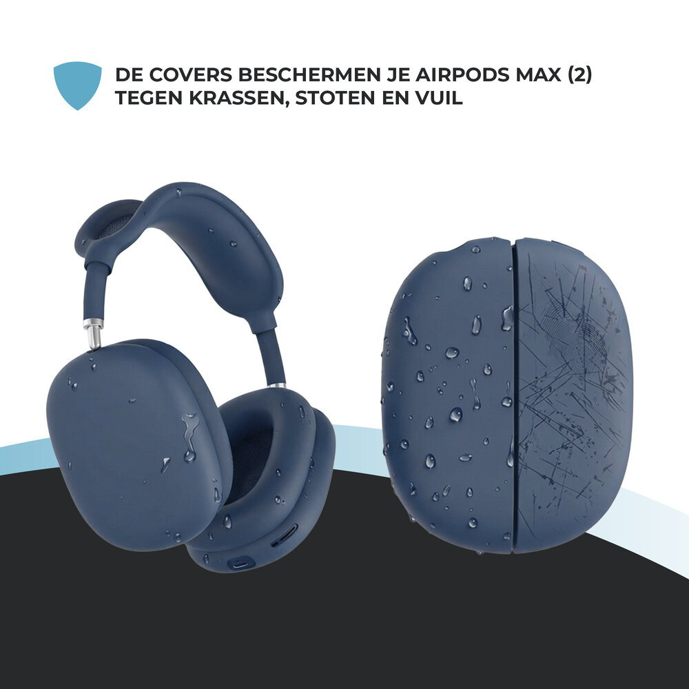 ShieldCase® ShieldCase Airpods Max siliconen covers (donkerblauw)