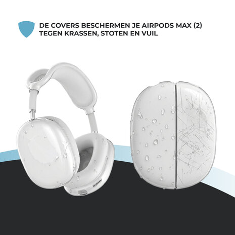 ShieldCase® ShieldCase Airpods Max siliconen covers (transparant)