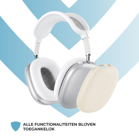 ShieldCase® ShieldCase AirPods Max siliconen covers - 4 in 1 set (sterrenlicht)