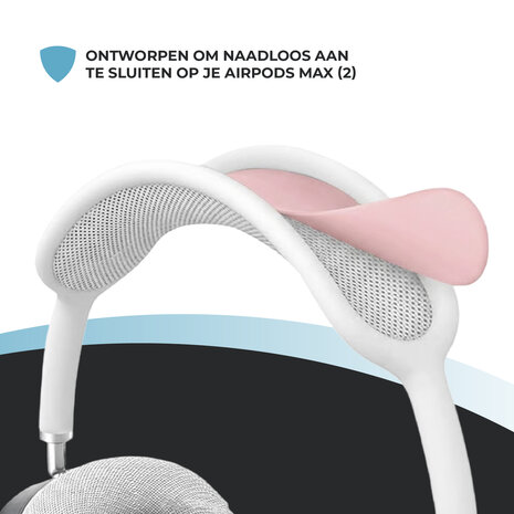 ShieldCase® ShieldCase AirPods Max siliconen covers - 4 in 1 set (roze)