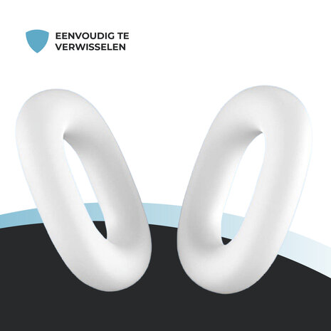 ShieldCase® ShieldCase Airpods Max 2 siliconen oorkussens (wit)