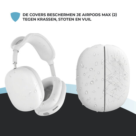 ShieldCase® ShieldCase Airpods Max 2 siliconen covers (wit)