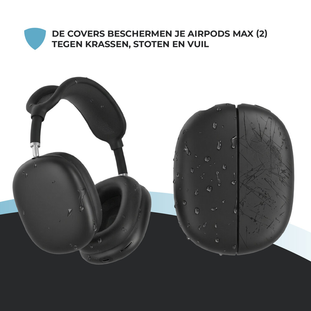 ShieldCase® ShieldCase Airpods Max 2 siliconen covers (zwart)