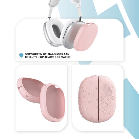 ShieldCase® ShieldCase Airpods Max 2 siliconen covers (roze)