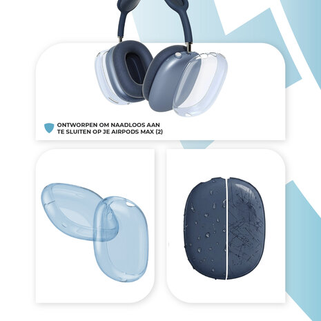 ShieldCase® ShieldCase Airpods Max TPU cover (donkerblauw)