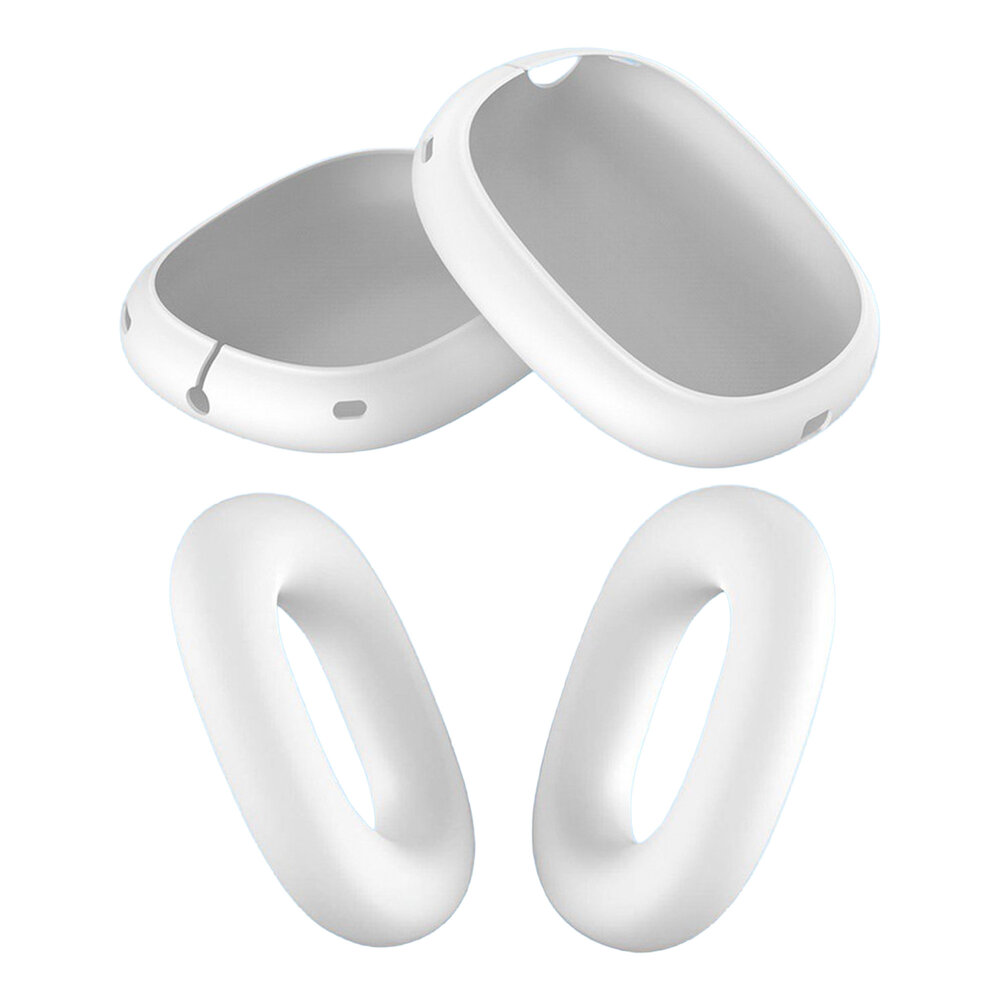 ShieldCase® ShieldCase Airpods Max 2 siliconen oorkussens & cover bundel (transparant)
