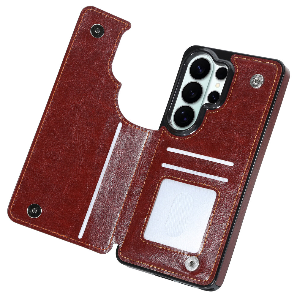 ShieldCase® Shieldcase Samsung Galaxy S26 Ultra wallet case (bruin)