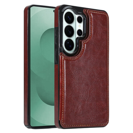 ShieldCase® Shieldcase Samsung Galaxy S26 Ultra wallet case (bruin)