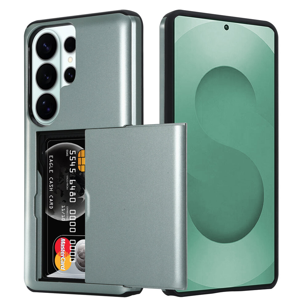 ShieldCase® ShieldCase Kaarthouder case met slide Samsung Galaxy S26 Ultra (donkergroen)