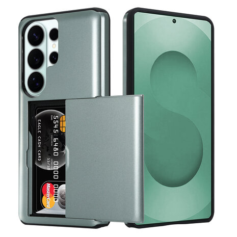 ShieldCase® ShieldCase Kaarthouder case met slide Samsung Galaxy S26 Ultra (donkergroen)