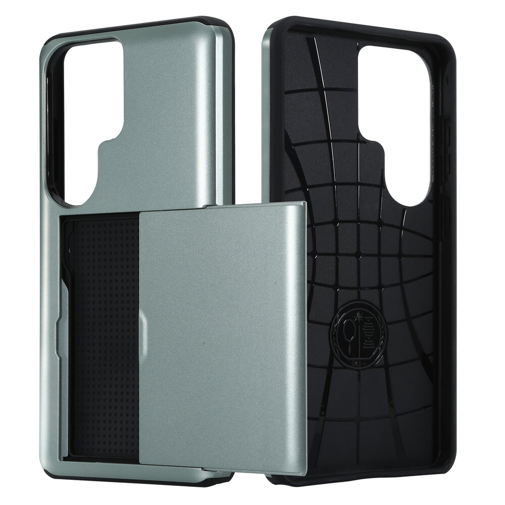 ShieldCase® ShieldCase Kaarthouder case met slide Samsung Galaxy S26 Ultra (donkergroen)