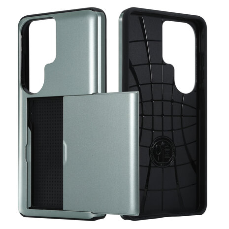 ShieldCase® ShieldCase Kaarthouder case met slide Samsung Galaxy S26 Ultra (donkergroen)